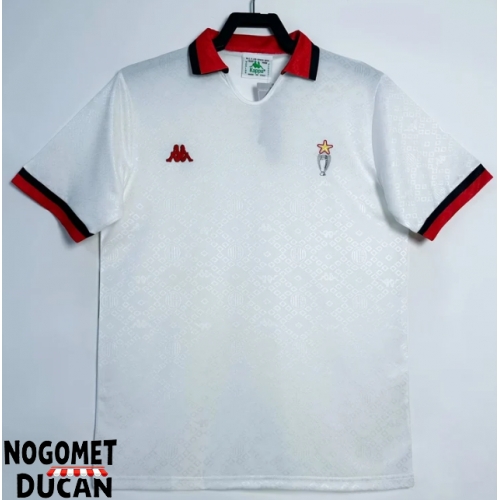 AC Milan 1989-1990 Retro Gostujuci Dres Kratak Rukav AC Milan 1989-1990 Retro Gostujuci Dres Kratak Rukav