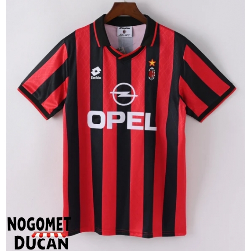 AC Milan 1995-1996 Retro Domaci Dres Kratak Rukav AC Milan 1995-1996 Retro Domaci Dres Kratak Rukav