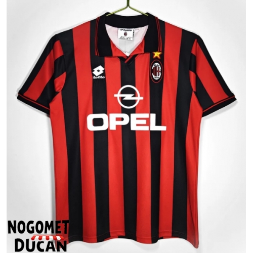 AC Milan 1996-1997 Retro Domaci Dres Kratak Rukav AC Milan 1996-1997 Retro Domaci Dres Kratak Rukav