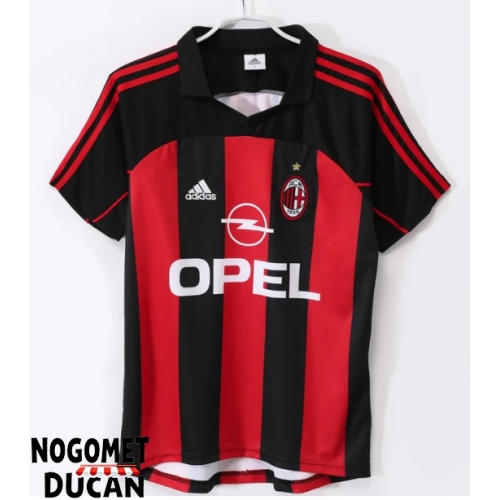 AC Milan 2000-2002 Retro Domaci Dres Kratak Rukav AC Milan 2000-2002 Retro Domaci Dres Kratak Rukav