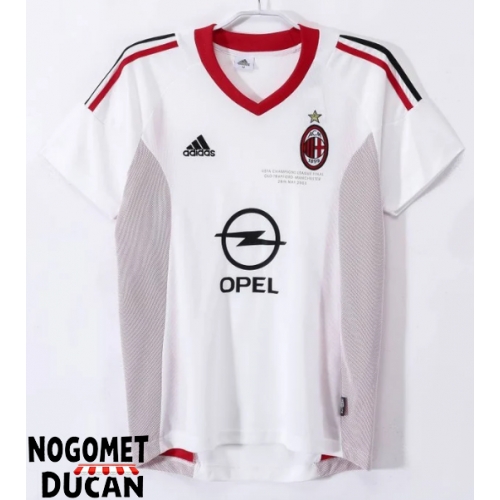 AC Milan 2002-2003 Retro Gostujuci Dres Kratak Rukav AC Milan 2002-2003 Retro Gostujuci Dres Kratak Rukav