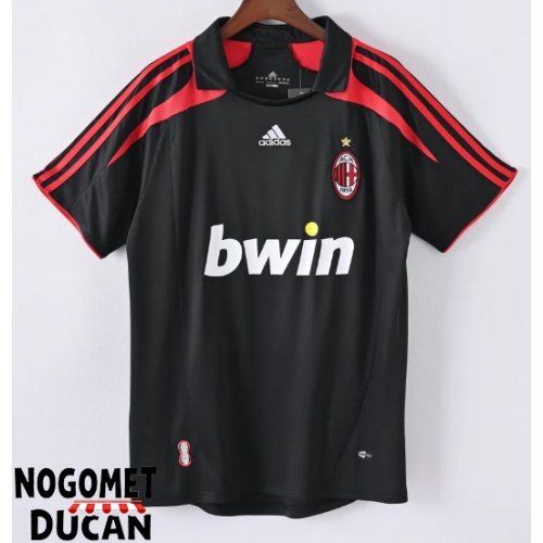 AC Milan 2007-2008 Retro Rezervni Dres Kratak Rukav AC Milan 2007-2008 Retro Rezervni Dres Kratak Rukav