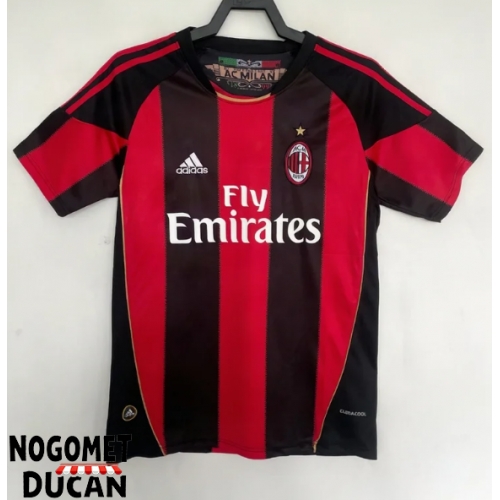 AC Milan 2010-2011 Retro Rezervni Dres Kratak Rukav AC Milan 2010-2011 Retro Rezervni Dres Kratak Rukav