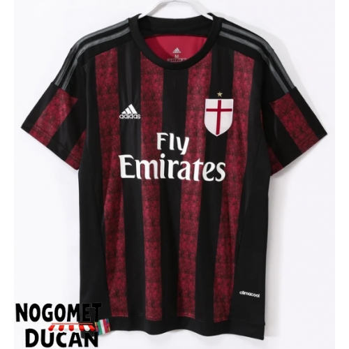 AC Milan 2015-2016 Retro Domaci Dres Kratak Rukav AC Milan 2015-2016 Retro Domaci Dres Kratak Rukav