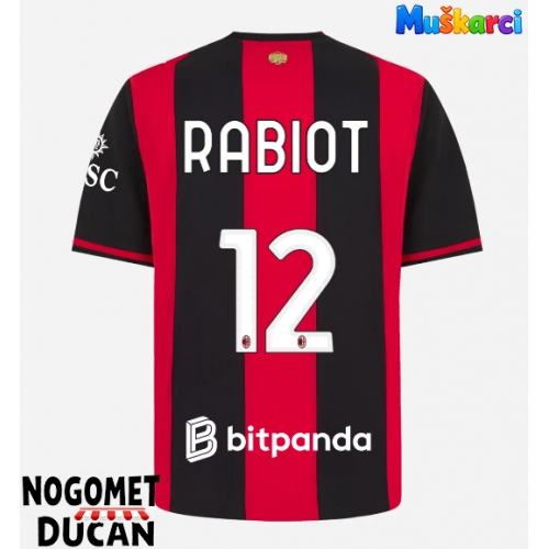 AC Milan Adrien Rabiot #12 Domaci Dres 2026-27 Kratak Rukav AC Milan Adrien Rabiot #12 Domaci Dres 2026-27 Kratak Rukav