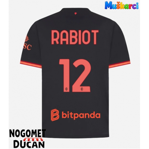 AC Milan Adrien Rabiot #12 Rezervni Dres 2026-27 Kratak Rukav AC Milan Adrien Rabiot #12 Rezervni Dres 2026-27 Kratak Rukav