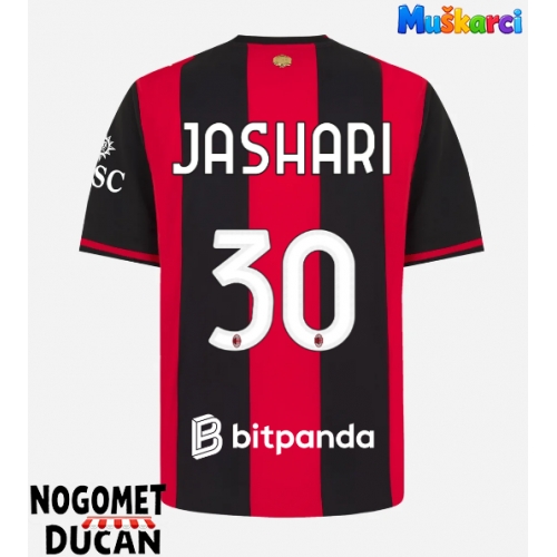 AC Milan Ardon Jashari #30 Domaci Dres 2026-27 Kratak Rukav AC Milan Ardon Jashari #30 Domaci Dres 2026-27 Kratak Rukav