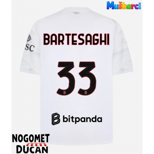 AC Milan Davide Bartesaghi #33 Gostujuci Dres 2026-27 Kratak Rukav AC Milan Davide Bartesaghi #33 Gostujuci Dres 2026-27 Kratak Rukav