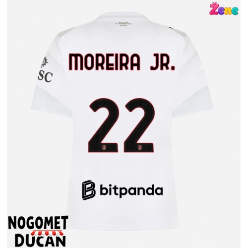 AC Milan Diego Moreira #22 Gostujuci Dres Ženska 2026-27 Kratak Rukav AC Milan Diego Moreira #22 Gostujuci Dres Ženska 2026-27 Kratak Rukav
