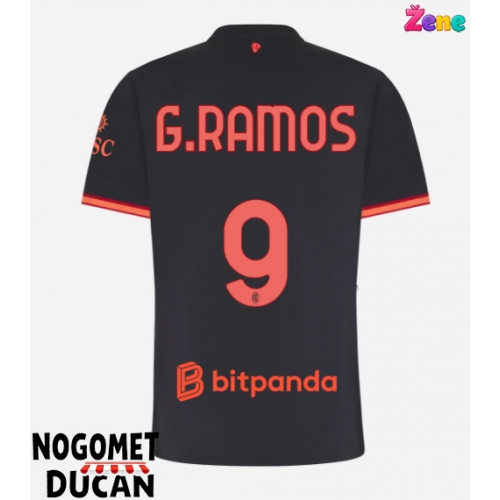 AC Milan Goncalo Ramos #9 Rezervni Dres Ženska 2026-27 Kratak Rukav AC Milan Goncalo Ramos #9 Rezervni Dres Ženska 2026-27 Kratak Rukav