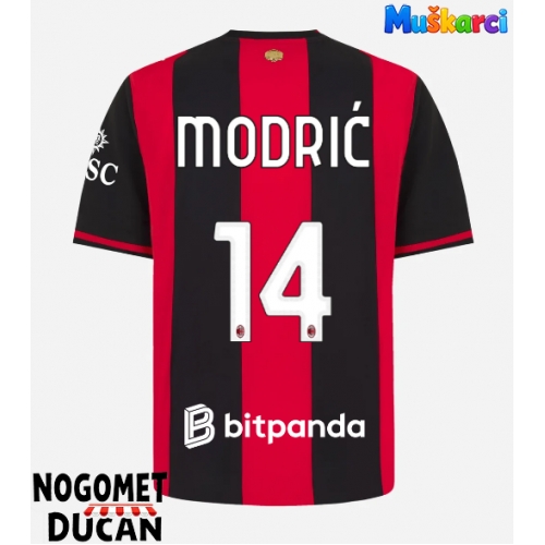 AC Milan Luka Modric #14 Domaci Dres 2026-27 Kratak Rukav AC Milan Luka Modric #14 Domaci Dres 2026-27 Kratak Rukav