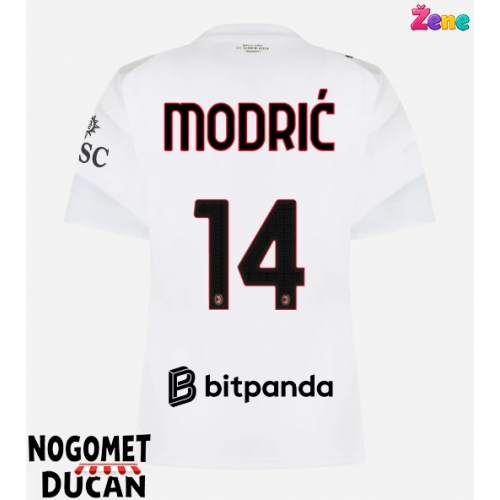 AC Milan Luka Modric #14 Gostujuci Dres Ženska 2026-27 Kratak Rukav AC Milan Luka Modric #14 Gostujuci Dres Ženska 2026-27 Kratak Rukav