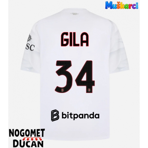 AC Milan Mario Gila #34 Gostujuci Dres 2026-27 Kratak Rukav AC Milan Mario Gila #34 Gostujuci Dres 2026-27 Kratak Rukav