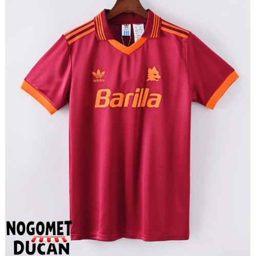 AS Roma 1992-1994 Retro Domaci Dres Kratak Rukav AS Roma 1992-1994 Retro Domaci Dres Kratak Rukav