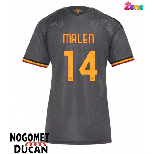 AS Roma Donyell Malen #14 Rezervni Dres Ženska 2026-27 Kratak Rukav AS Roma Donyell Malen #14 Rezervni Dres Ženska 2026-27 Kratak Rukav