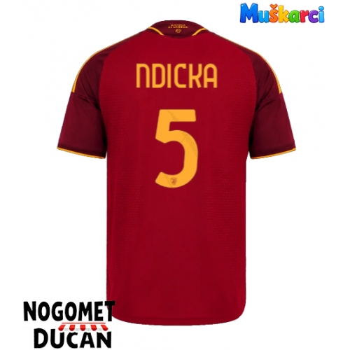 AS Roma Evan Ndicka #5 Domaci Dres 2026-27 Kratak Rukav AS Roma Evan Ndicka #5 Domaci Dres 2026-27 Kratak Rukav