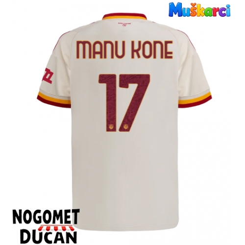 AS Roma Manu Kone #17 Gostujuci Dres 2026-27 Kratak Rukav AS Roma Manu Kone #17 Gostujuci Dres 2026-27 Kratak Rukav