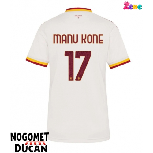 AS Roma Manu Kone #17 Gostujuci Dres Ženska 2026-27 Kratak Rukav AS Roma Manu Kone #17 Gostujuci Dres Ženska 2026-27 Kratak Rukav