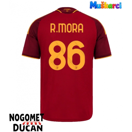 AS Roma Rodrigo Mora #86 Domaci Dres 2026-27 Kratak Rukav AS Roma Rodrigo Mora #86 Domaci Dres 2026-27 Kratak Rukav