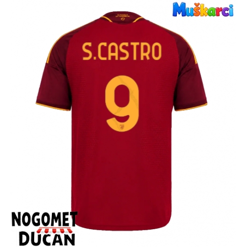 AS Roma Santiago Castro #9 Domaci Dres 2026-27 Kratak Rukav AS Roma Santiago Castro #9 Domaci Dres 2026-27 Kratak Rukav