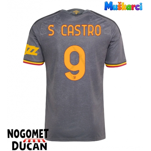 AS Roma Santiago Castro #9 Rezervni Dres 2026-27 Kratak Rukav AS Roma Santiago Castro #9 Rezervni Dres 2026-27 Kratak Rukav