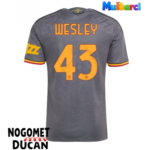 AS Roma Wesley Franca #43 Rezervni Dres 2026-27 Kratak Rukav AS Roma Wesley Franca #43 Rezervni Dres 2026-27 Kratak Rukav
