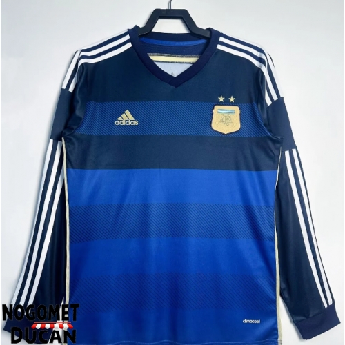 Argentina 2014 Retro Gostujuci Dres Dugi Rukav Argentina 2014 Retro Gostujuci Dres Dugi Rukav