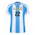 Argentina Lautaro Martinez #22 Domaci Dres Copa America 2024 Kratak Rukav