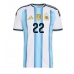 Argentina Lautaro Martinez #22 Domaci Dres Ženska SP 2026 Kratak Rukav Argentina Lautaro Martinez #22 Domaci Dres Ženska SP 2026 Kratak Rukav