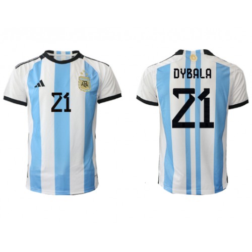 Argentina Paulo Dybala #21 Domaci Dres SP 2022 Kratak Rukav