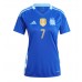 Argentina Rodrigo De Paul #7 Gostujuci Dres Ženska Copa America 2024 Kratak Rukav