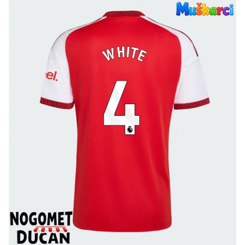 Arsenal Ben White #4 Domaci Dres 2026-27 Kratak Rukav Arsenal Ben White #4 Domaci Dres 2026-27 Kratak Rukav