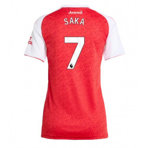 Arsenal Bukayo Saka #7 Domaci Dres Ženska 2025-26 Kratak Rukav Arsenal Bukayo Saka #7 Domaci Dres Ženska 2025-26 Kratak Rukav