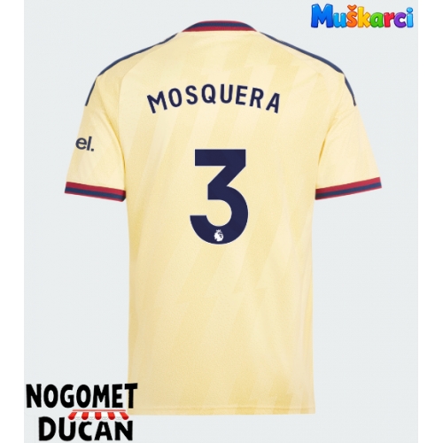 Arsenal Cristhian Mosquera #3 Rezervni Dres 2026-27 Kratak Rukav Arsenal Cristhian Mosquera #3 Rezervni Dres 2026-27 Kratak Rukav