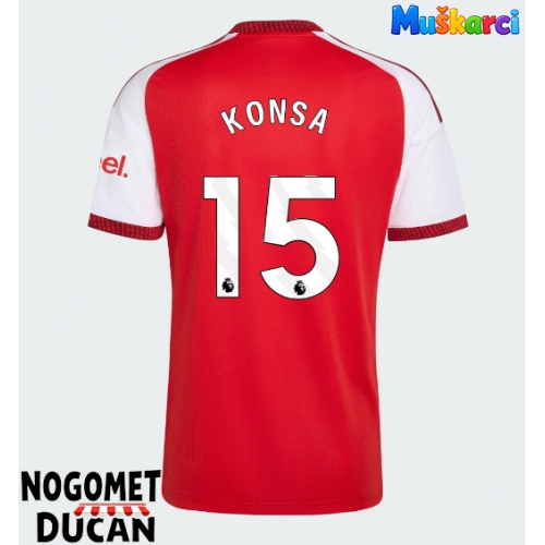 Arsenal Ezri Konsa #15 Domaci Dres 2026-27 Kratak Rukav Arsenal Ezri Konsa #15 Domaci Dres 2026-27 Kratak Rukav