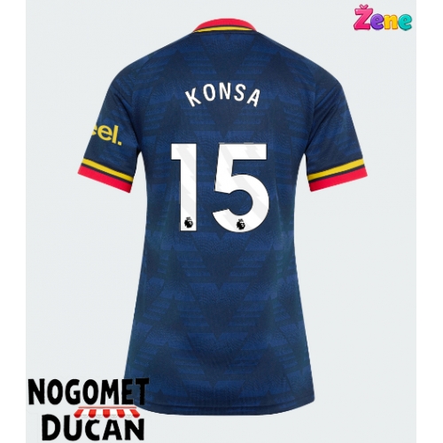 Arsenal Ezri Konsa #15 Gostujuci Dres Ženska 2026-27 Kratak Rukav Arsenal Ezri Konsa #15 Gostujuci Dres Ženska 2026-27 Kratak Rukav