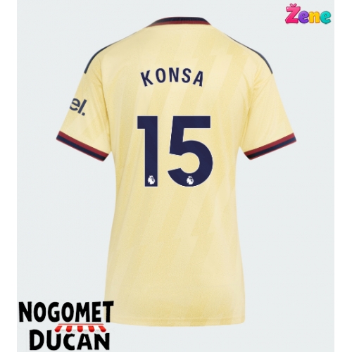 Arsenal Ezri Konsa #15 Rezervni Dres Ženska 2026-27 Kratak Rukav Arsenal Ezri Konsa #15 Rezervni Dres Ženska 2026-27 Kratak Rukav