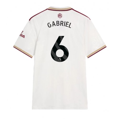 Arsenal Gabriel Magalhaes #6 Rezervni Dres 2025-26 Kratak Rukav Arsenal Gabriel Magalhaes #6 Rezervni Dres 2025-26 Kratak Rukav