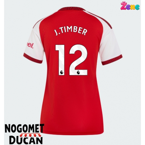 Arsenal Jurrien Timber #12 Domaci Dres Ženska 2026-27 Kratak Rukav Arsenal Jurrien Timber #12 Domaci Dres Ženska 2026-27 Kratak Rukav