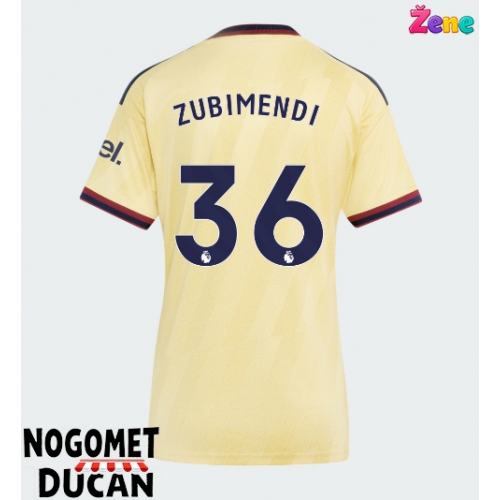 Arsenal Martin Zubimendi #36 Rezervni Dres Ženska 2026-27 Kratak Rukav Arsenal Martin Zubimendi #36 Rezervni Dres Ženska 2026-27 Kratak Rukav