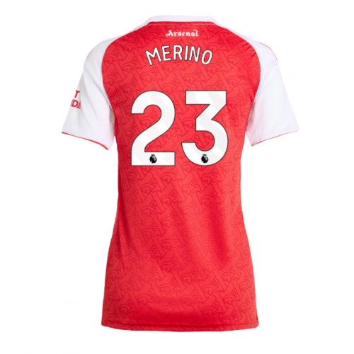 Arsenal Mikel Merino #23 Domaci Dres Ženska 2025-26 Kratak Rukav Arsenal Mikel Merino #23 Domaci Dres Ženska 2025-26 Kratak Rukav