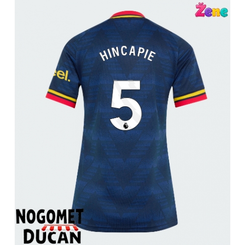 Arsenal Piero Hincapie #5 Gostujuci Dres Ženska 2026-27 Kratak Rukav Arsenal Piero Hincapie #5 Gostujuci Dres Ženska 2026-27 Kratak Rukav