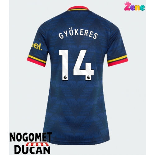 Arsenal Viktor Gyokeres #14 Gostujuci Dres Ženska 2026-27 Kratak Rukav Arsenal Viktor Gyokeres #14 Gostujuci Dres Ženska 2026-27 Kratak Rukav