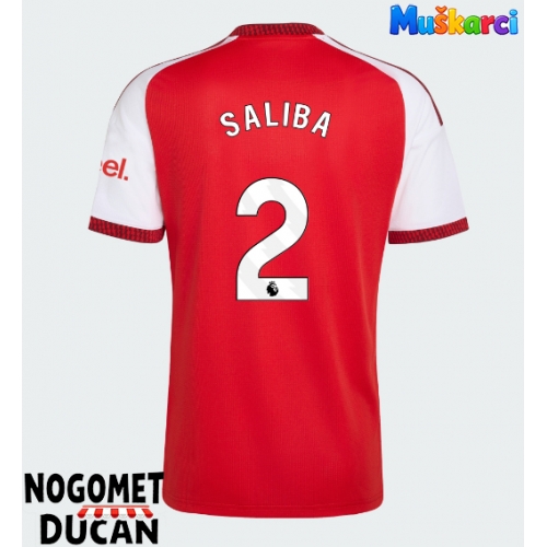 Arsenal William Saliba #2 Domaci Dres 2026-27 Kratak Rukav Arsenal William Saliba #2 Domaci Dres 2026-27 Kratak Rukav