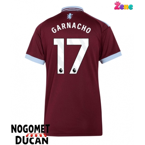 Aston Villa Alejandro Garnacho #17 Domaci Dres Ženska 2026-27 Kratak Rukav Aston Villa Alejandro Garnacho #17 Domaci Dres Ženska 2026-27 Kratak Rukav