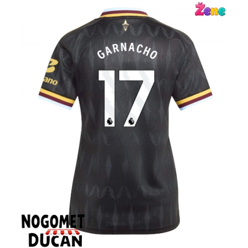 Aston Villa Alejandro Garnacho #17 Gostujuci Dres Ženska 2026-27 Kratak Rukav Aston Villa Alejandro Garnacho #17 Gostujuci Dres Ženska 2026-27 Kratak Rukav
