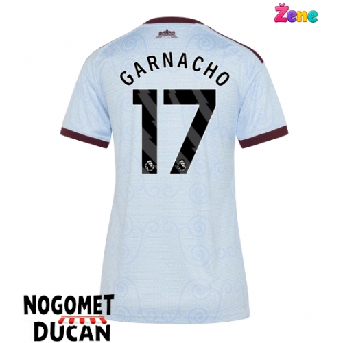 Aston Villa Alejandro Garnacho #17 Rezervni Dres Ženska 2026-27 Kratak Rukav Aston Villa Alejandro Garnacho #17 Rezervni Dres Ženska 2026-27 Kratak Rukav