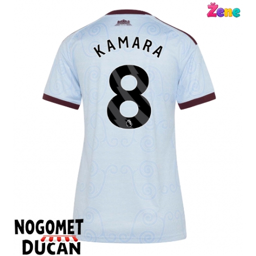 Aston Villa Boubacar Kamara #8 Rezervni Dres Ženska 2026-27 Kratak Rukav Aston Villa Boubacar Kamara #8 Rezervni Dres Ženska 2026-27 Kratak Rukav