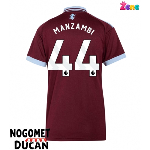 Aston Villa Johan Manzambi #44 Domaci Dres Ženska 2026-27 Kratak Rukav Aston Villa Johan Manzambi #44 Domaci Dres Ženska 2026-27 Kratak Rukav