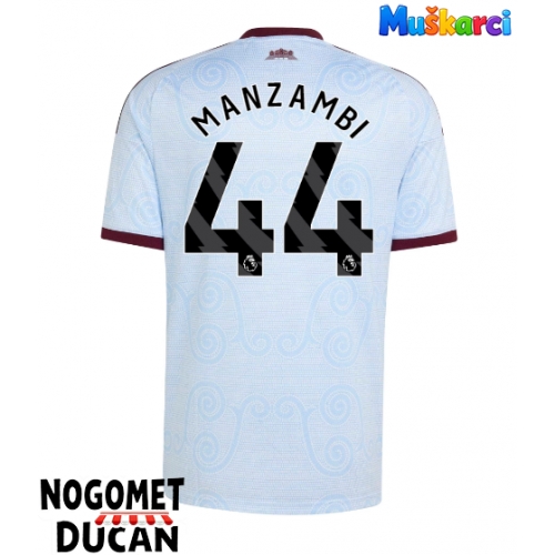 Aston Villa Johan Manzambi #44 Rezervni Dres 2026-27 Kratak Rukav Aston Villa Johan Manzambi #44 Rezervni Dres 2026-27 Kratak Rukav